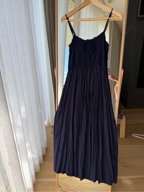 Navy maxi dress, size small